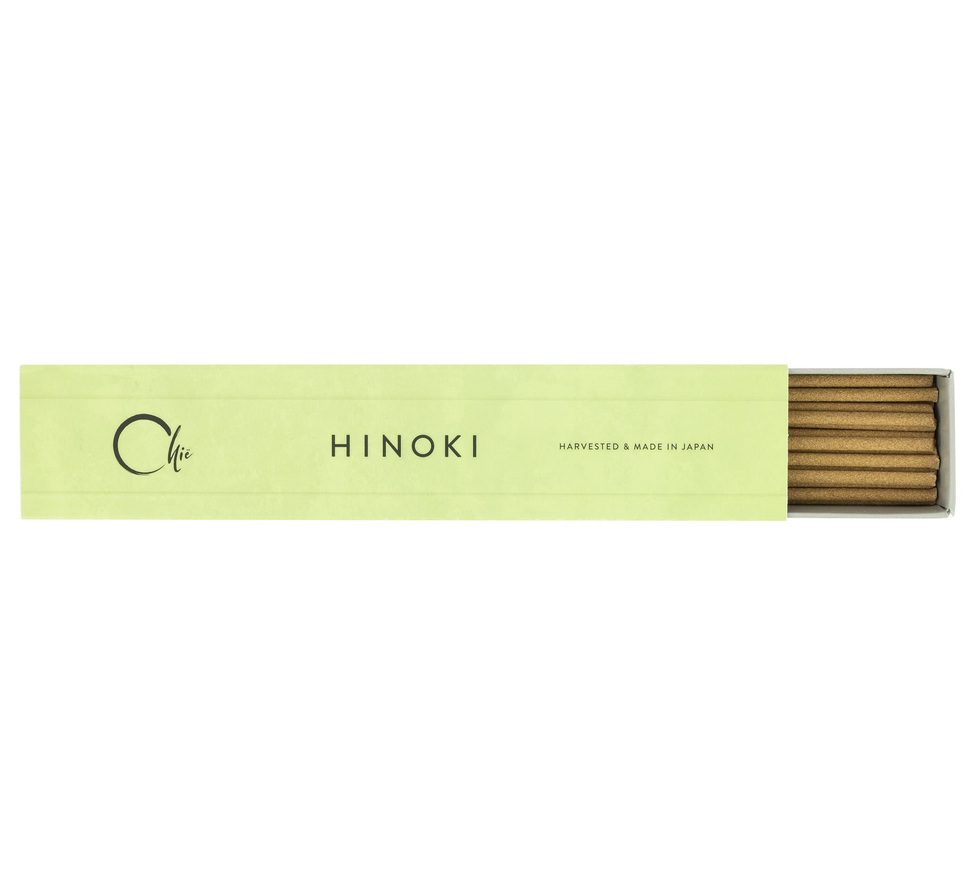 Incienso chië de hinoki 100% natural, con incensario de cerámica de seto japonesa.