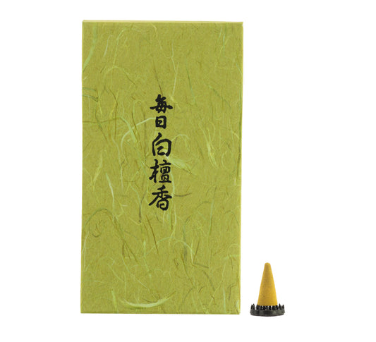 Incenso Mainichi Byakudan - Sândalo, 24 Cones