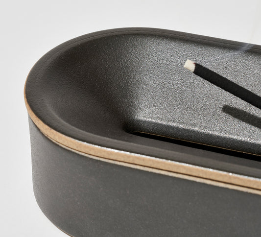 Elemense Incense Burner - Porcelain, Black