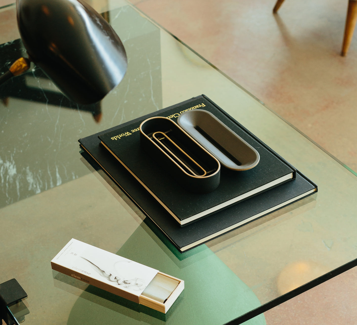 Elemense Incense Burner - Porcelain, Black