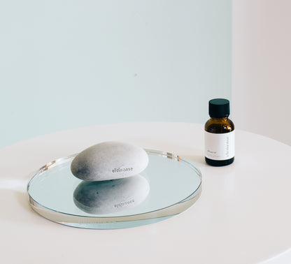 Elemense Glass Mirror Tray