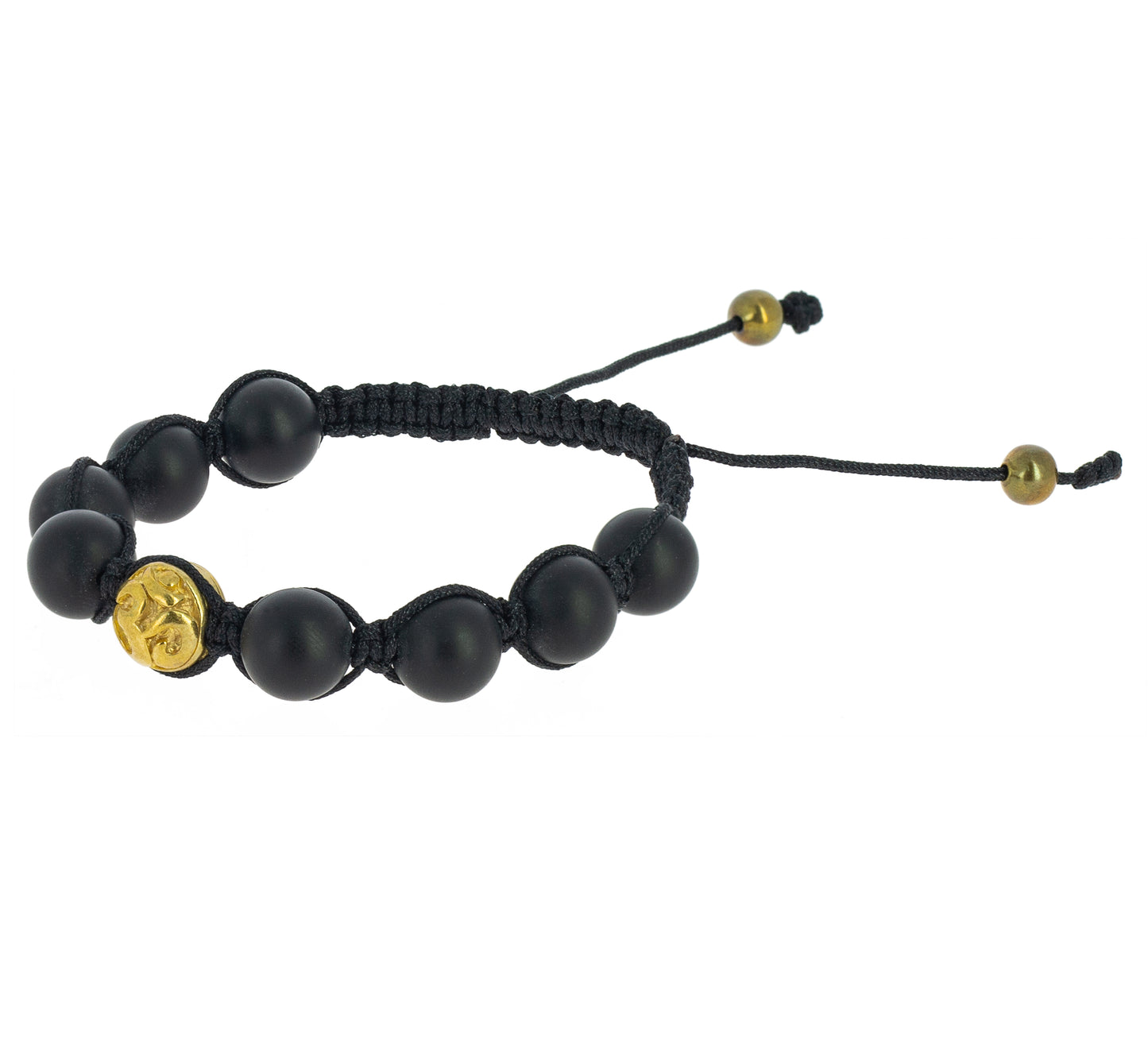 Pulsera Shambala Om Ónice Negro