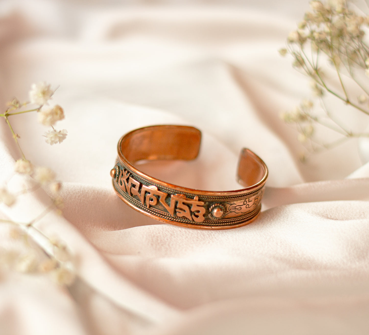 Copper Bracelet - Om Mani Padme Hum