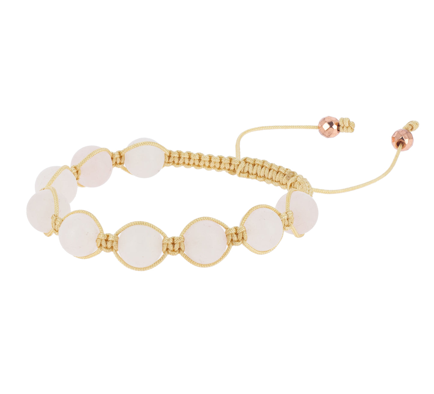 Bracciale Shambala - Quarzo rosa opaco