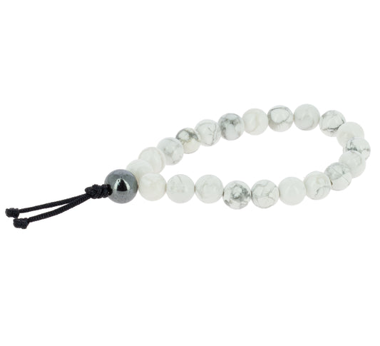 Pulsera-mala Howlita Blanca