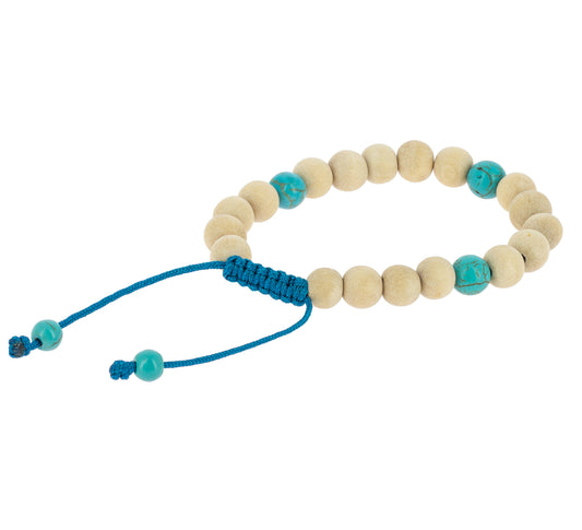 Pulsera-mala Madera Blanca