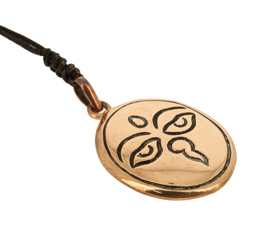 Pendentif Cuivre Yeux de Bouddha