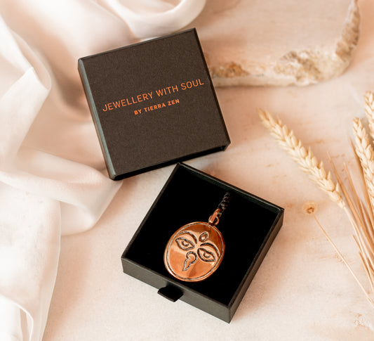 Pendentif Cuivre Yeux de Bouddha