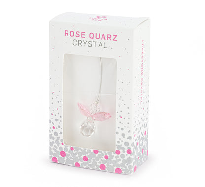 Ángel de la Guarda Cuarzo Rosa - Octubre