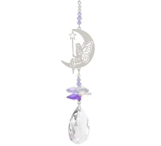 Crystal Fantasy Suncatcher - Fairy Moon