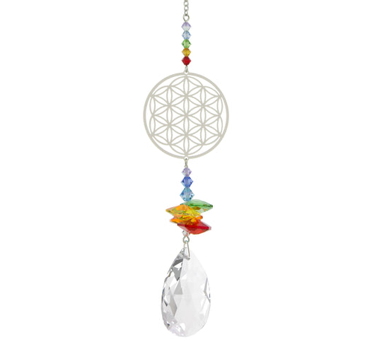 Crystal Fantasy Suncatcher - Flower of Life