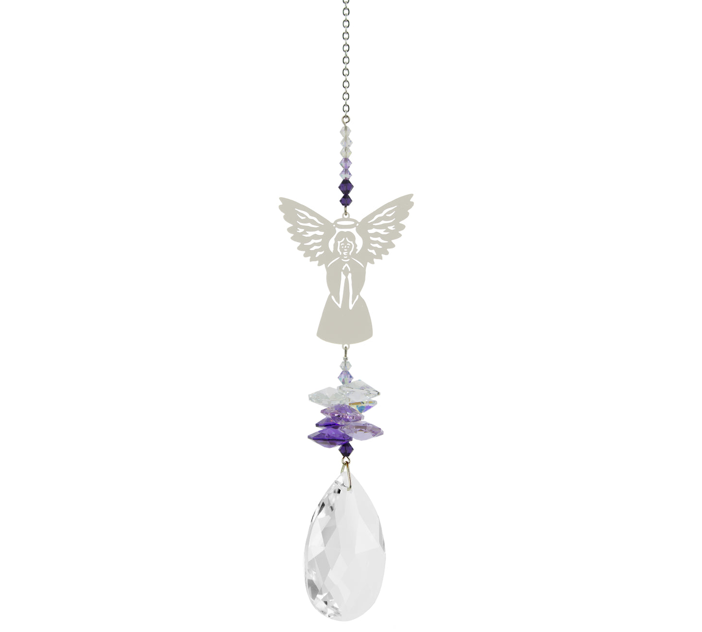 Crystal Fantasy Suncatcher - Guardian Angel, Large