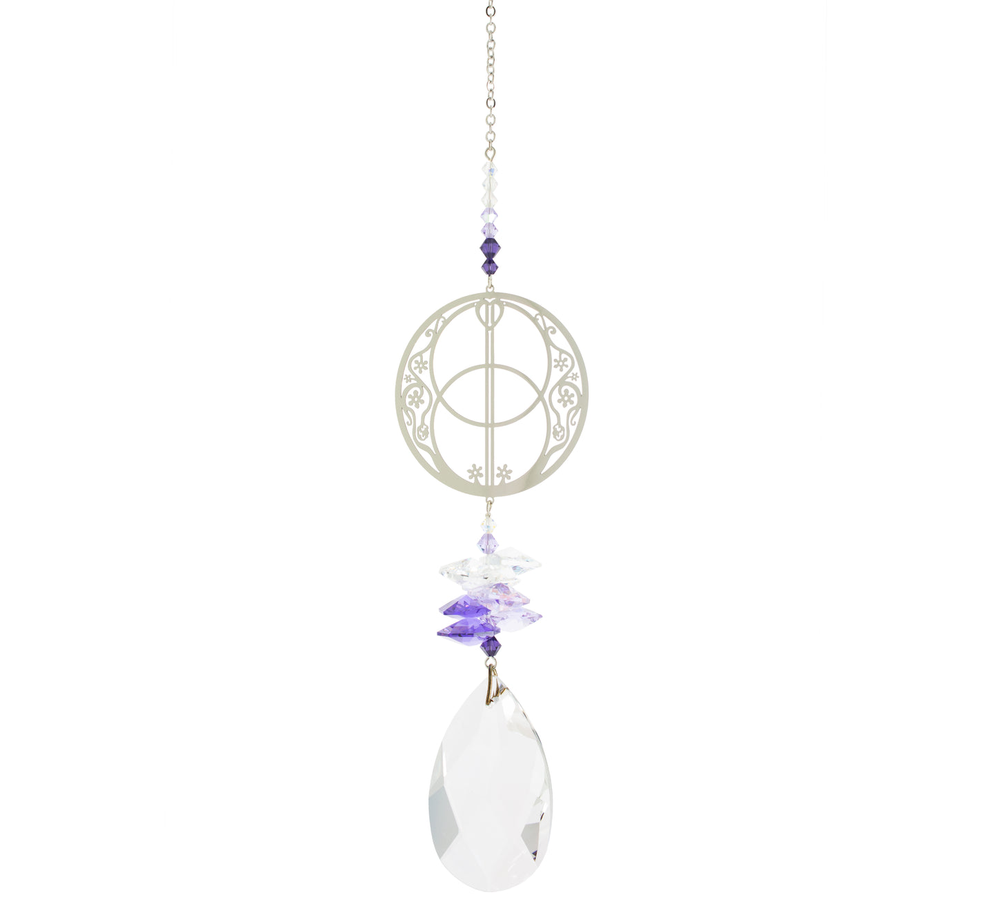 Crystal Fantasy Suncatcher - Vesica Piscis, Large