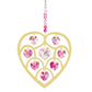 Heart Crystal Suncatcher - Pink