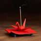 Iwachu Incense Burner - Red Orizuru