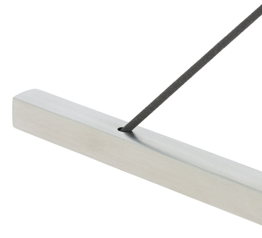 Porte-encens Sama Argenté mat, 20 cm