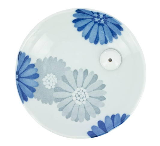 Porte-encens Chrysanthème Bleu