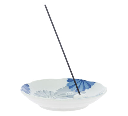 Porte-encens Chrysanthème Bleu