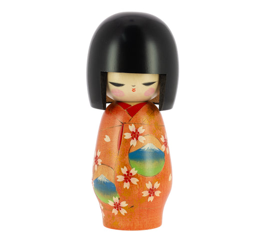 Kokeshi Doll - Kimono, Spring