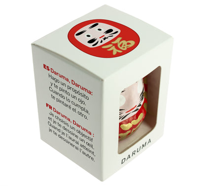 Rotes traditionelles Daruma - Glück, Medium