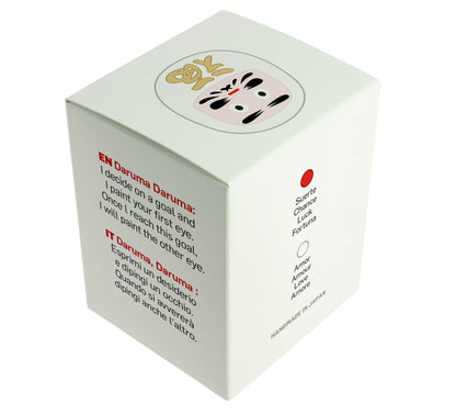 Daruma tradicional branco - Amor, grande