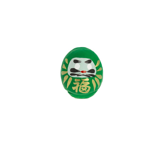 Green Traditional Daruma  - Health, Small