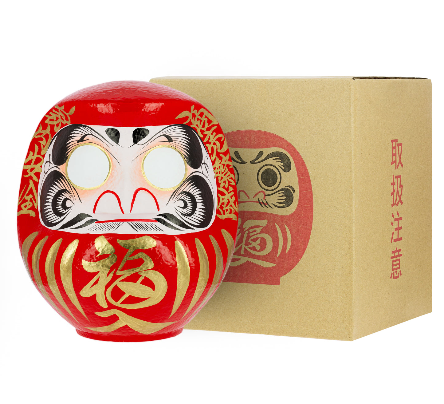 Daruma Tradicional Rojo - 43 cm, Suerte