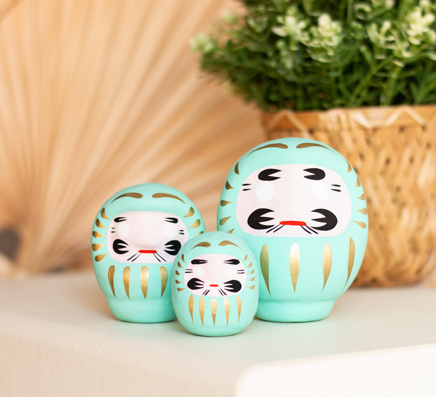 Daruma Turquoise - Petit, Réussite Scolaire