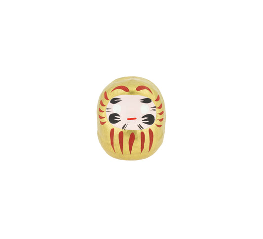 Daruma dorado, fondo blanco