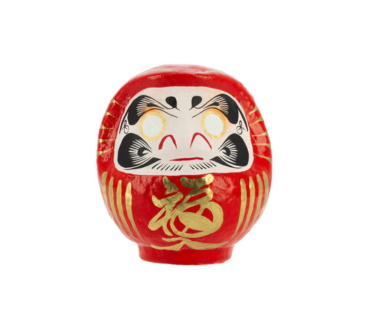Daruma Tradicional Rojo 12 cm, Suerte