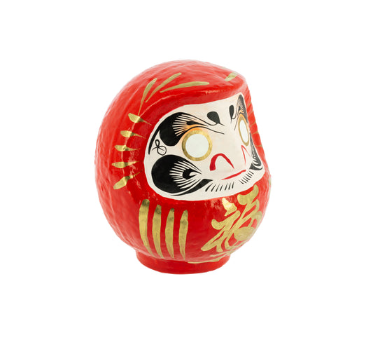 Daruma Tradicional Rojo 12 cm, Suerte