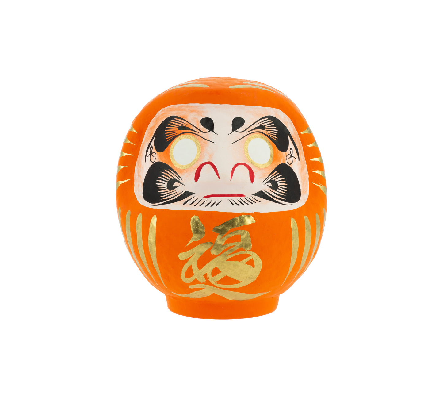 Daruma Tradicional Naranja 12 cm, Amistad