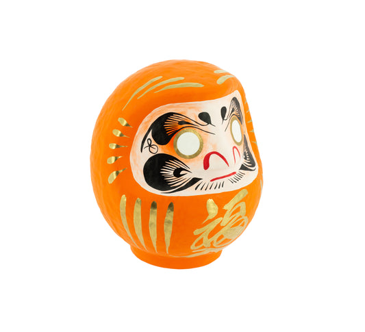 Daruma Tradicional Naranja 12 cm, Amistad