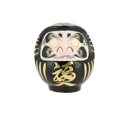Daruma Traditionnel Noir 12 cm, Protection
