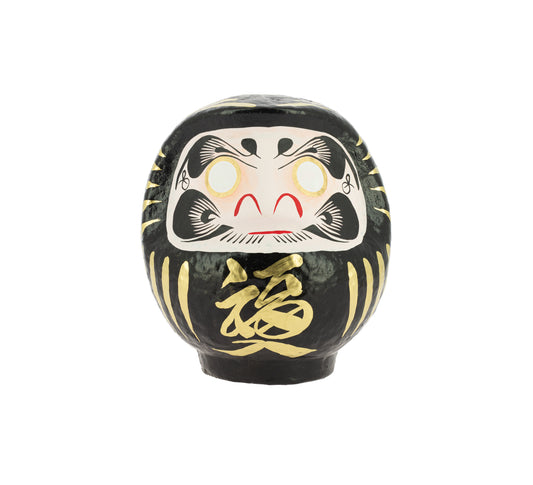 Daruma Traditionnel Noir 12 cm, Protection