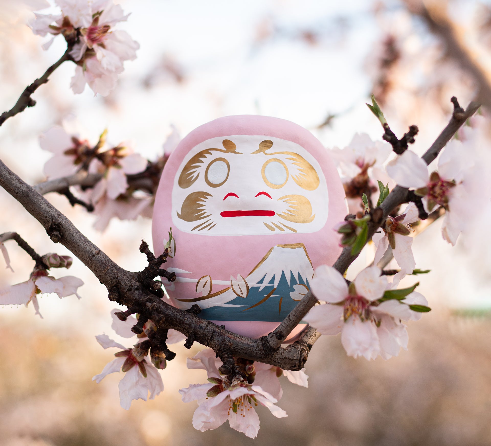 Daruma 4 Estaciones Primavera - 14 cm