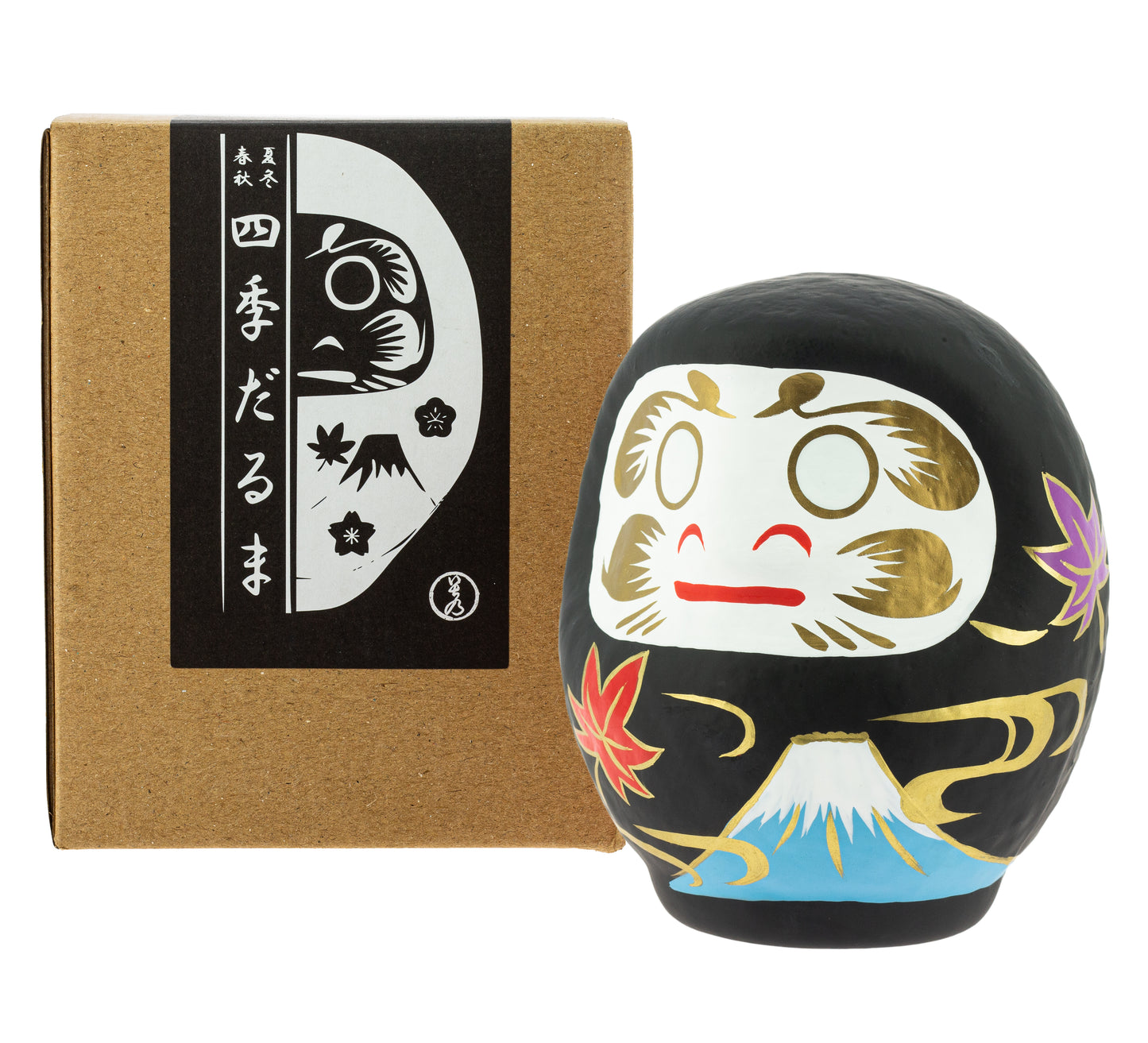 Daruma 4 Estações - outono, 14 cm