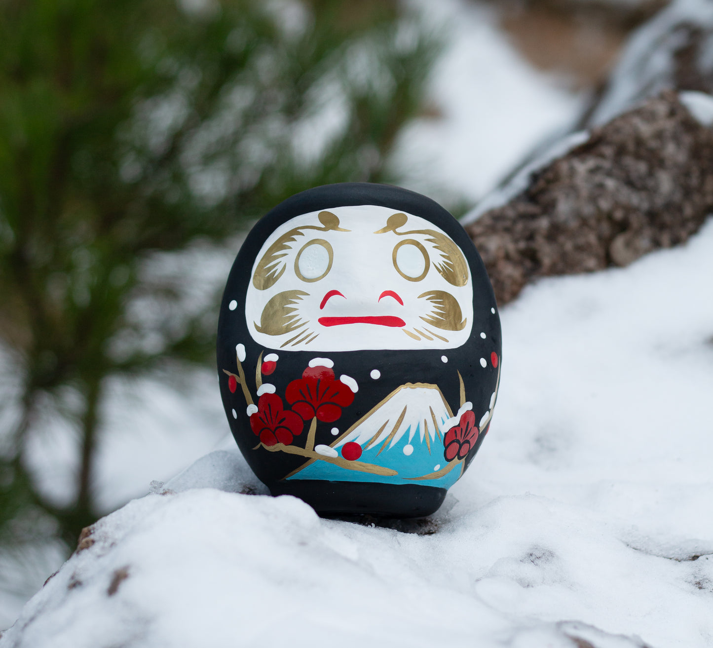 7 Jahreszeiten Daruma - Winter, 14 cm