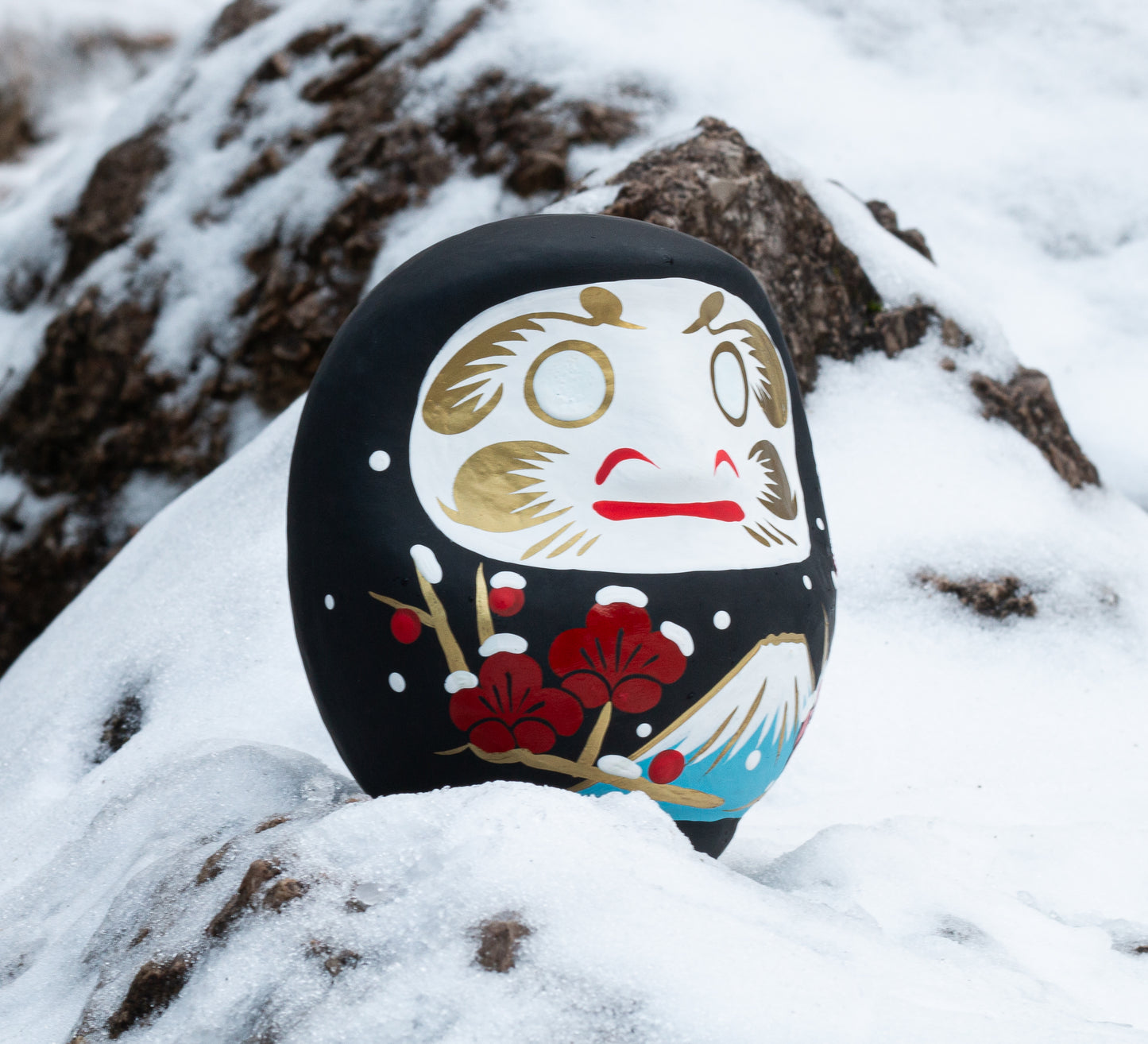 7 Jahreszeiten Daruma - Winter, 14 cm