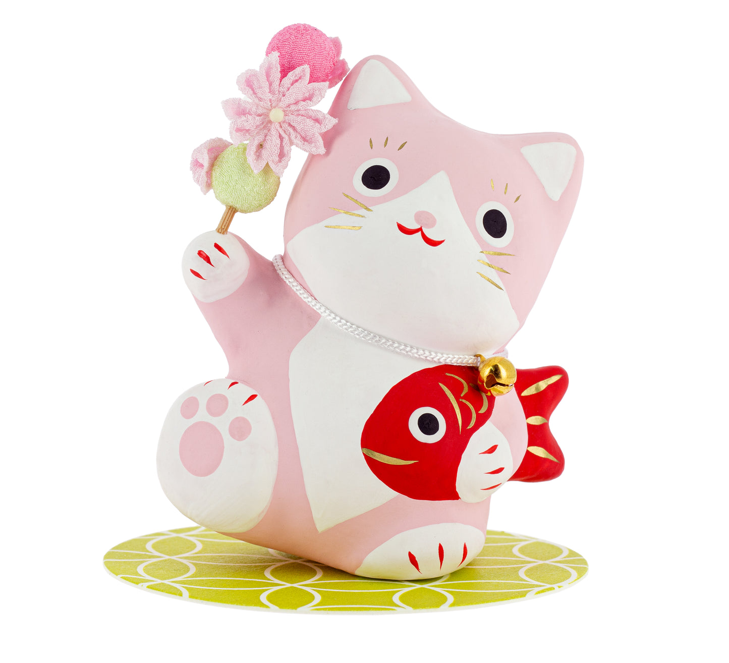 Doppia Fortuna Maneki Neko - Rosa
