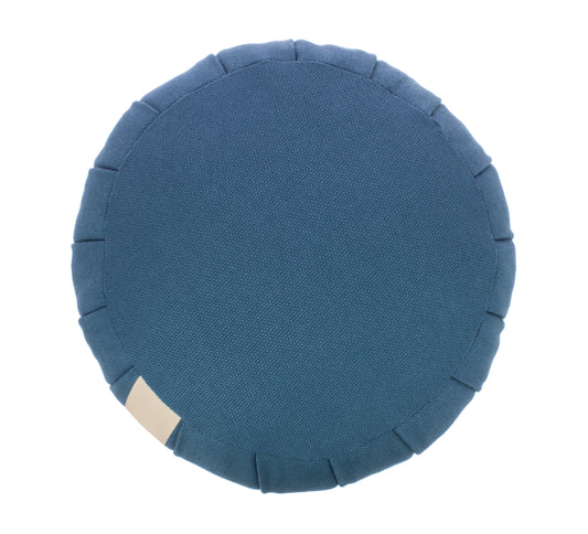 Zafu Rond de Kapok Bleu