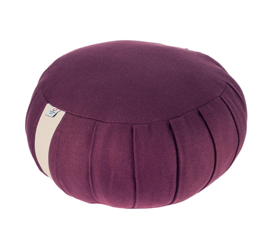 Grand Zafu Rond de Kapok Pourpre