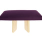 Upholstered Meditation Bench - Purple