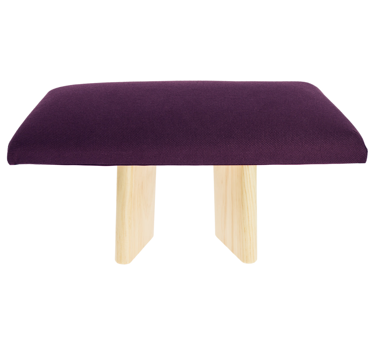 Upholstered Meditation Bench - Purple