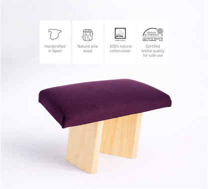 Meditationsbank gepolstert - Lila