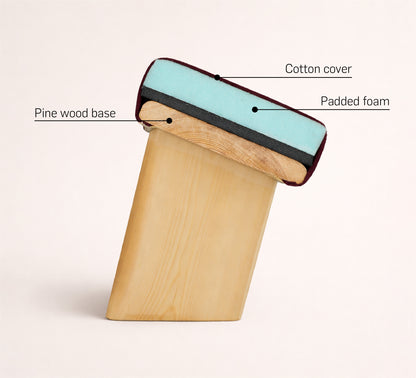 Banqueta de Meditación Acolchada Morada