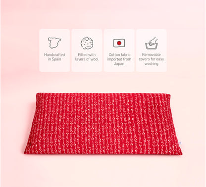 Zabutón Hiragana Granate