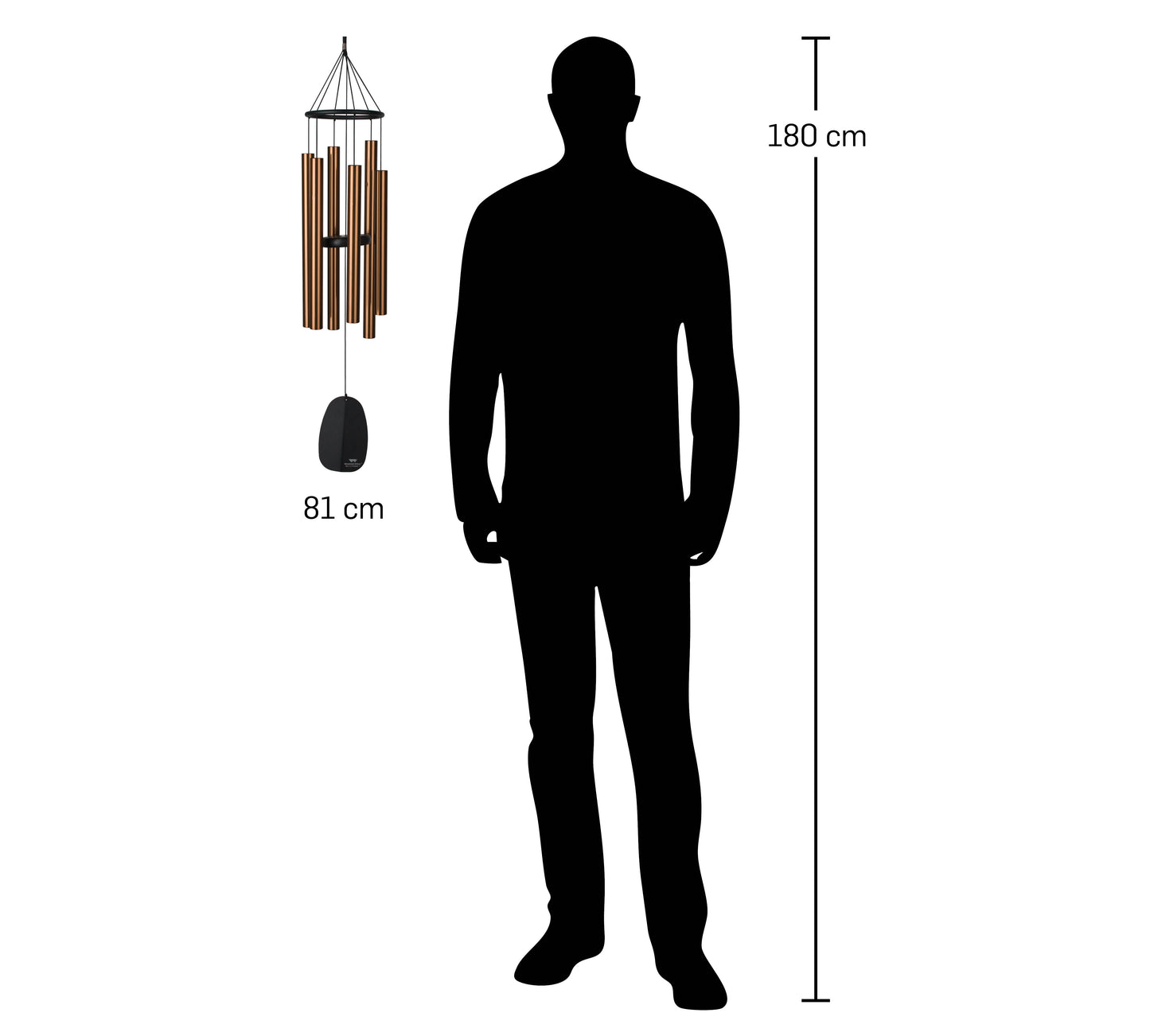 Campana de Viento Paraíso - Bronce