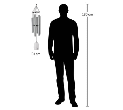 Campana de Viento Paraíso - Plateado
