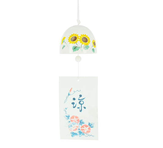 Campana Furin Cerámica Rankaku Girasol